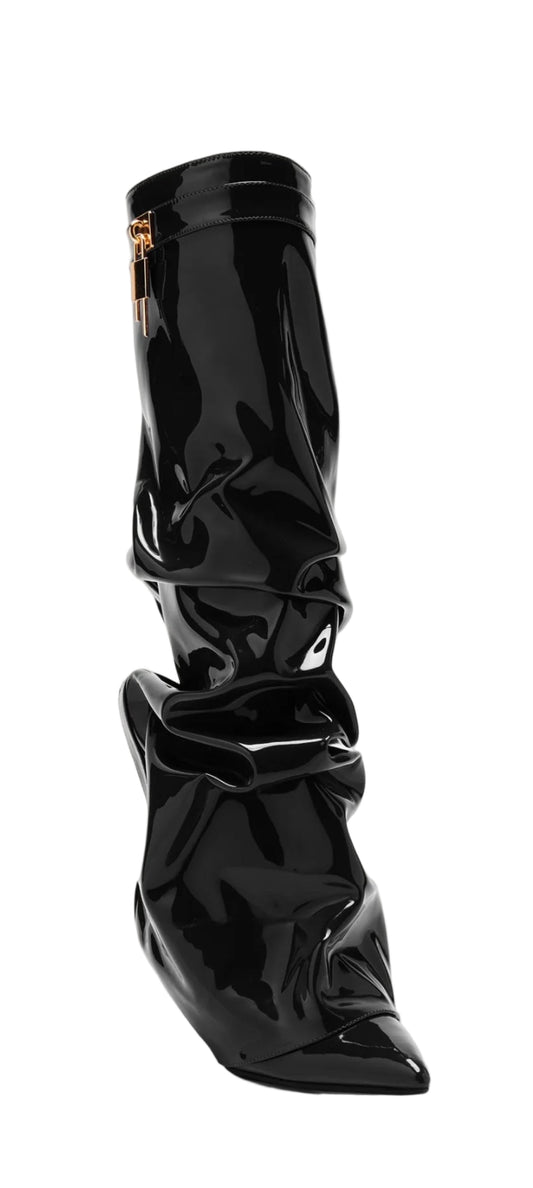 BOOTS VERNIS NOIR