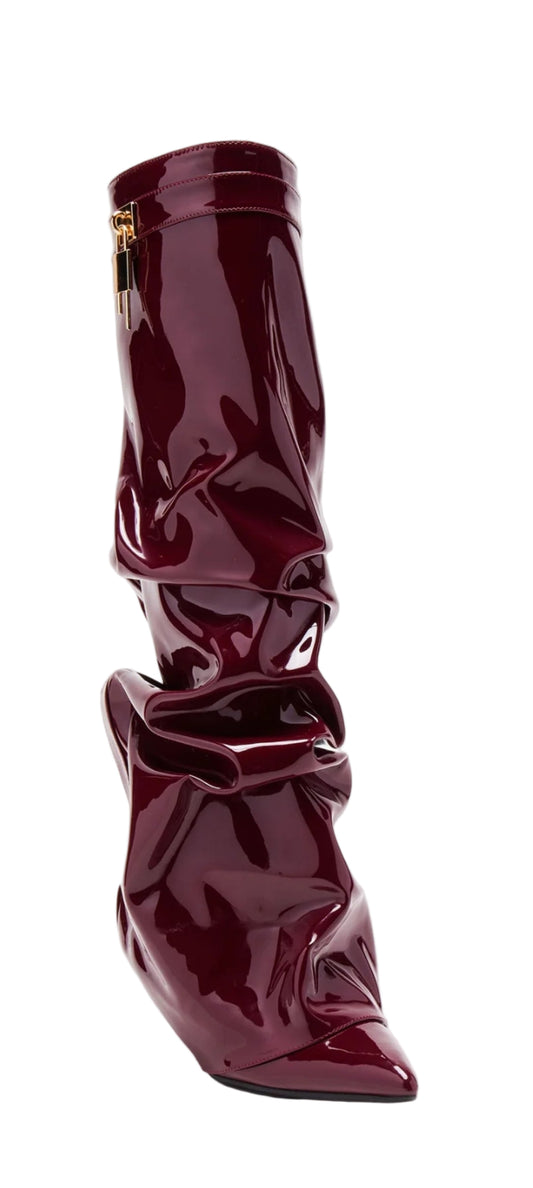 Boots Vernis Burgundy